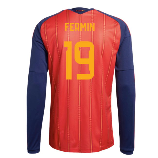 2026-2027 Spain Long Sleeve Home Shirt (Fermin 19)