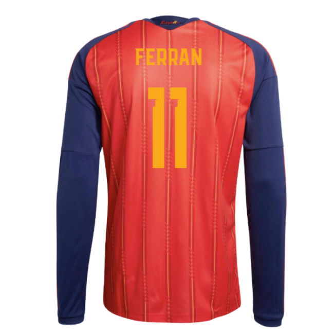 2026-2027 Spain Long Sleeve Home Shirt (Ferran 11)