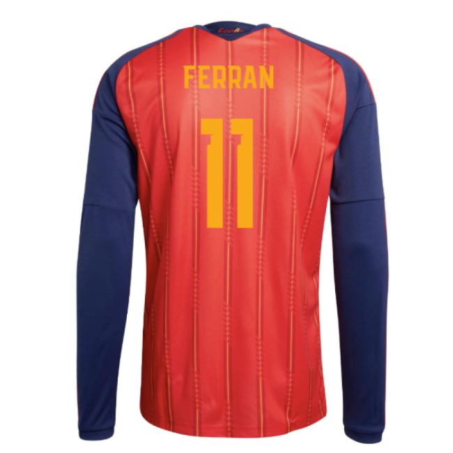 2026-2027 Spain Long Sleeve Home Shirt (Ferran 11)