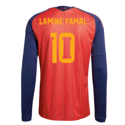 2026-2027 Spain Long Sleeve Home Shirt (Lamine Yamal 10)