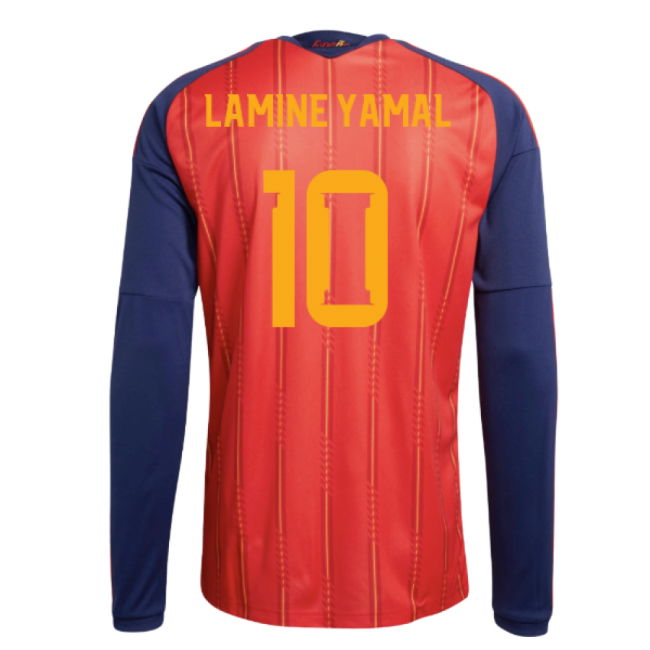 2026-2027 Spain Long Sleeve Home Shirt (Lamine Yamal 10)