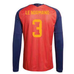 2026-2027 Spain Long Sleeve Home Shirt (Le Normand 3)