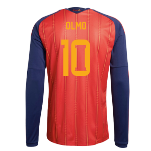 2026-2027 Spain Long Sleeve Home Shirt (Olmo 10)