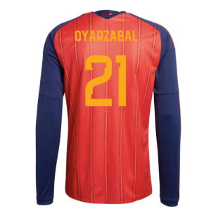 2026-2027 Spain Long Sleeve Home Shirt (Oyarzabal 21)