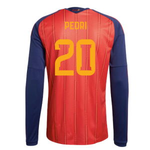 2026-2027 Spain Long Sleeve Home Shirt (Pedri 20)