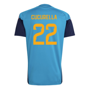 2026-2027 Spain Training Jersey (Bold Aqua) (Cucurella 22)