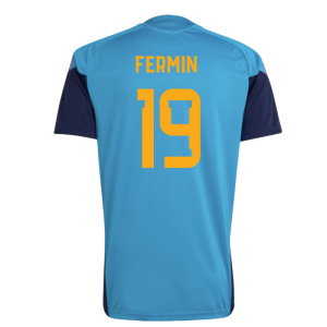2026-2027 Spain Training Jersey (Bold Aqua) (Fermin 19)