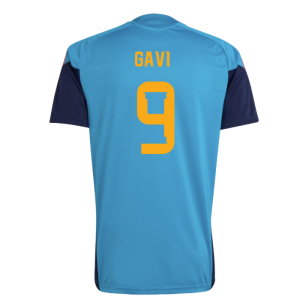 2026-2027 Spain Training Jersey (Bold Aqua) (Gavi 9)