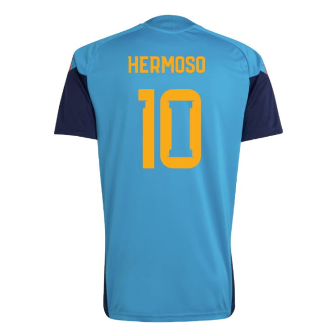2026-2027 Spain Training Jersey (Bold Aqua) (Hermoso 10)