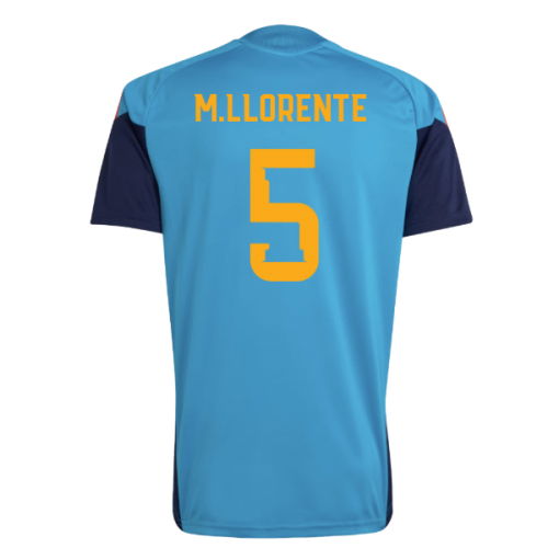 2026-2027 Spain Training Jersey (Bold Aqua) (M.Llorente 5)