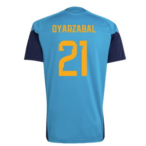 2026-2027 Spain Training Jersey (Bold Aqua) (Oyarzabal 21)