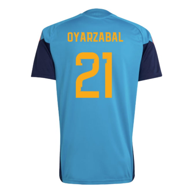 2026-2027 Spain Training Jersey (Bold Aqua) (Oyarzabal 21)