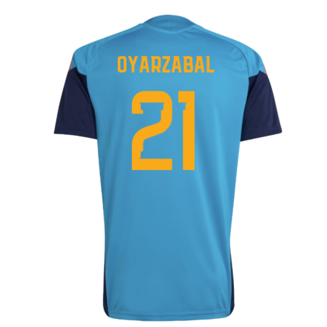 2026-2027 Spain Training Jersey (Bold Aqua) (Oyarzabal 21)