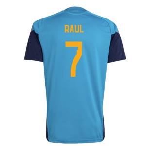 2026-2027 Spain Training Jersey (Bold Aqua) (Raul 7)