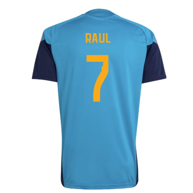 2026-2027 Spain Training Jersey (Bold Aqua) (Raul 7)
