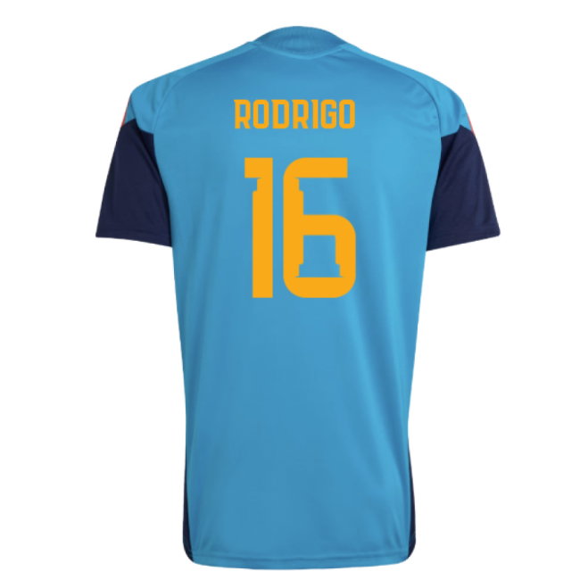 2026-2027 Spain Training Jersey (Bold Aqua) (Rodrigo 16)