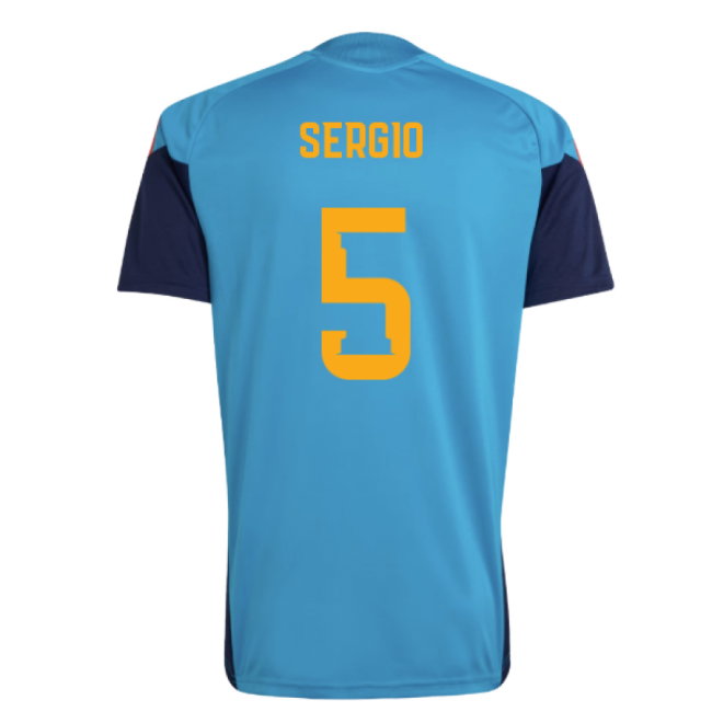 2026-2027 Spain Training Jersey (Bold Aqua) (Sergio 5)