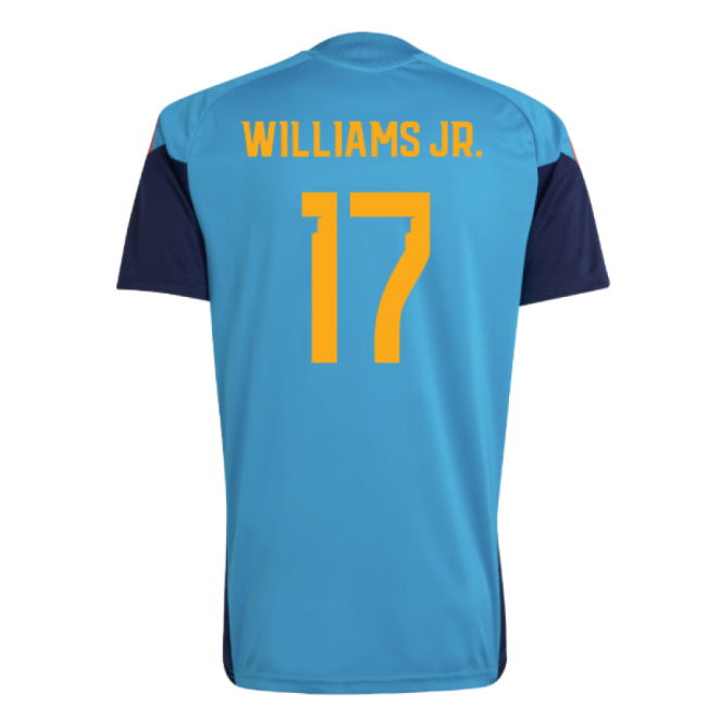 2026-2027 Spain Training Jersey (Bold Aqua) (Williams Jr. 17)