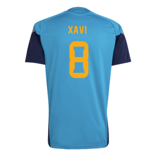 2026-2027 Spain Training Jersey (Bold Aqua) (Xavi 8)