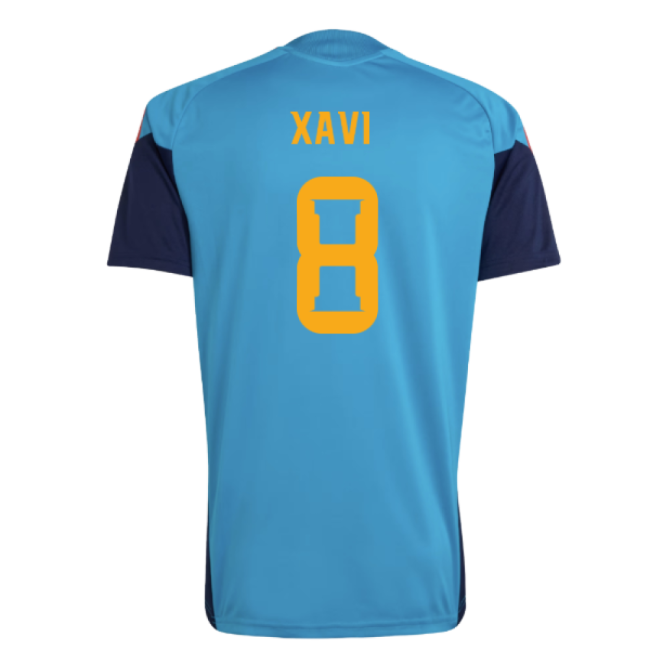 2026-2027 Spain Training Jersey (Bold Aqua) (Xavi 8)