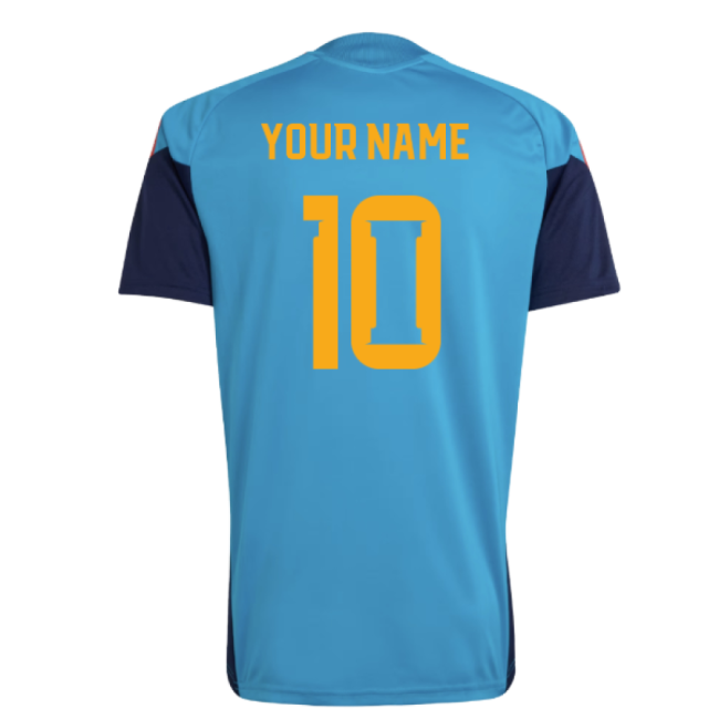 2026-2027 Spain Training Jersey (Bold Aqua) (Your Name)