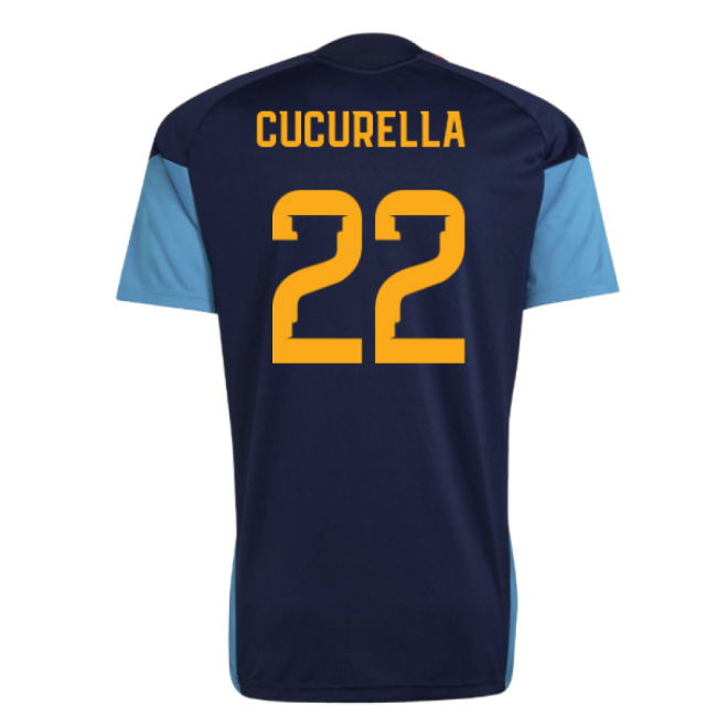 2026-2027 Spain Training Jersey (Night Indigo) (Cucurella 22)