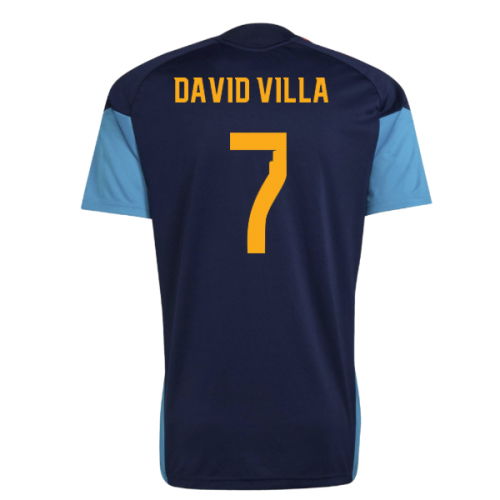 2026-2027 Spain Training Jersey (Night Indigo) (David Villa 7)