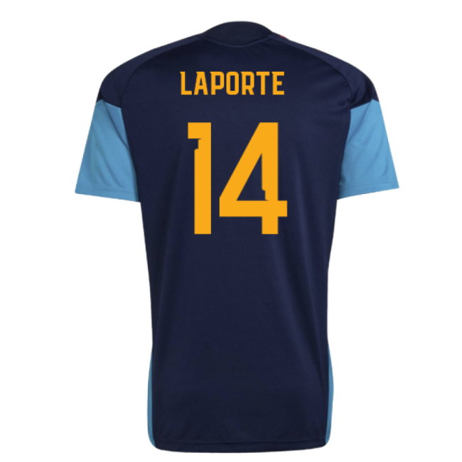2026-2027 Spain Training Jersey (Night Indigo) (Laporte 14)