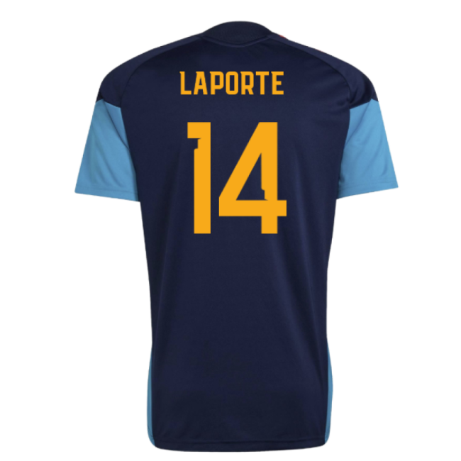 2026-2027 Spain Training Jersey (Night Indigo) (Laporte 14)