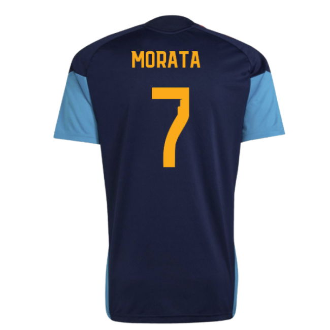 2026-2027 Spain Training Jersey (Night Indigo) (Morata 7)