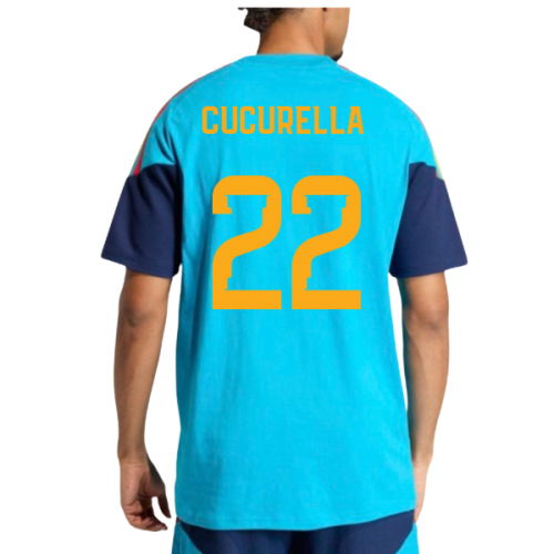2026-2027 Spain Training Tee (Bold Aqua) (Cucurella 22)