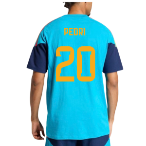 2026-2027 Spain Training Tee (Bold Aqua) (Pedri 20)