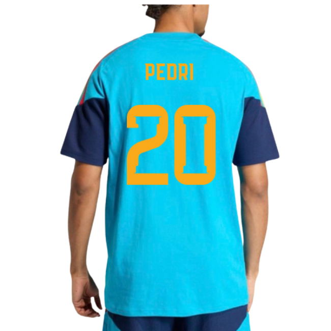 2026-2027 Spain Training Tee (Bold Aqua) (Pedri 20)