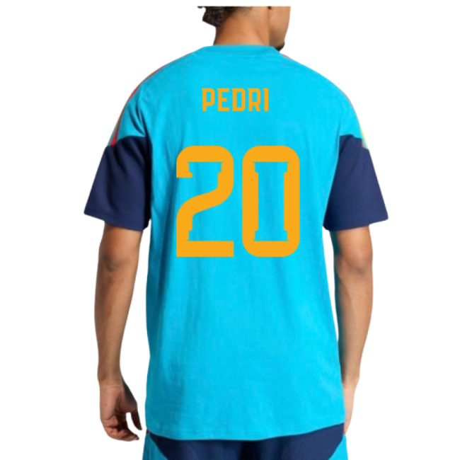 2026-2027 Spain Training Tee (Bold Aqua) (Pedri 20)
