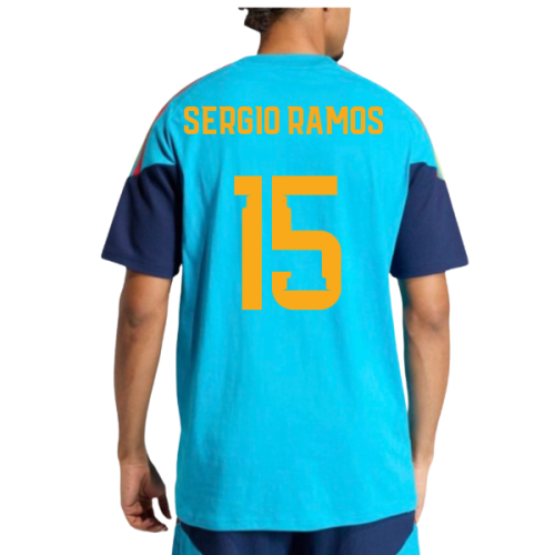 2026-2027 Spain Training Tee (Bold Aqua) (Sergio Ramos 15)