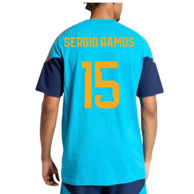 2026-2027 Spain Training Tee (Bold Aqua) (Sergio Ramos 15)