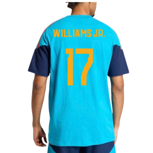 2026-2027 Spain Training Tee (Bold Aqua) (Williams Jr. 17)
