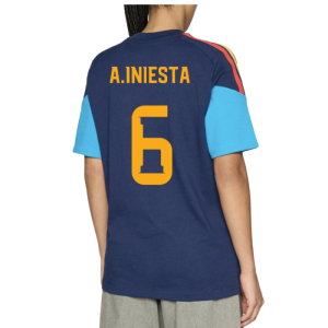 2026-2027 Spain Training Tee (Night Indigo) (A.Iniesta 6)