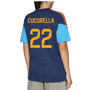 2026-2027 Spain Training Tee (Night Indigo) (Cucurella 22)
