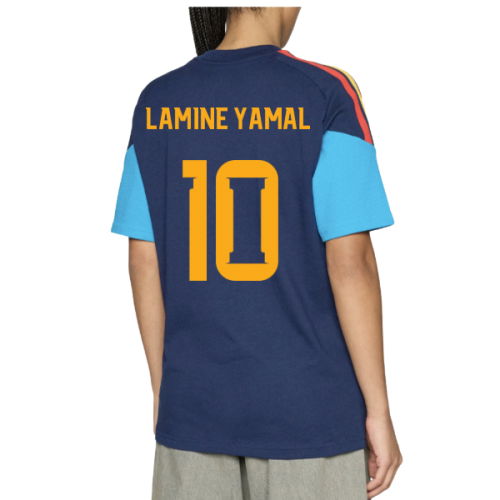 2026-2027 Spain Training Tee (Night Indigo) (Lamine Yamal 10)