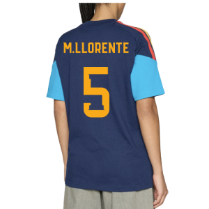 2026-2027 Spain Training Tee (Night Indigo) (M.Llorente 5)