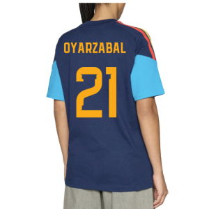 2026-2027 Spain Training Tee (Night Indigo) (Oyarzabal 21)