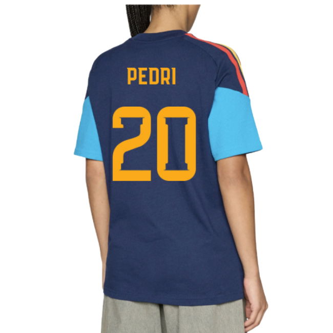 2026-2027 Spain Training Tee (Night Indigo) (Pedri 20)