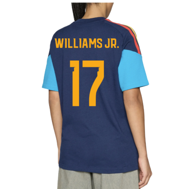 2026-2027 Spain Training Tee (Night Indigo) (Williams Jr. 17)