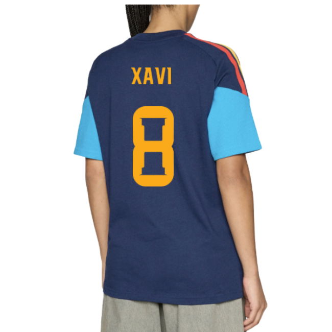 2026-2027 Spain Training Tee (Night Indigo) (Xavi 8)