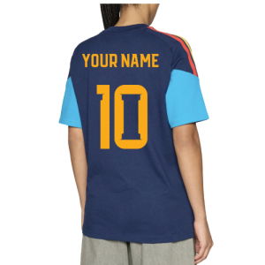 2026-2027 Spain Training Tee (Night Indigo) (Your Name)