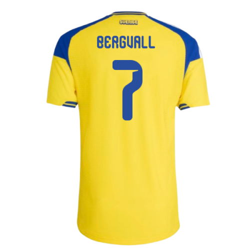 2026-2027 Sweden Authentic Home Shirt (Bergvall 7)
