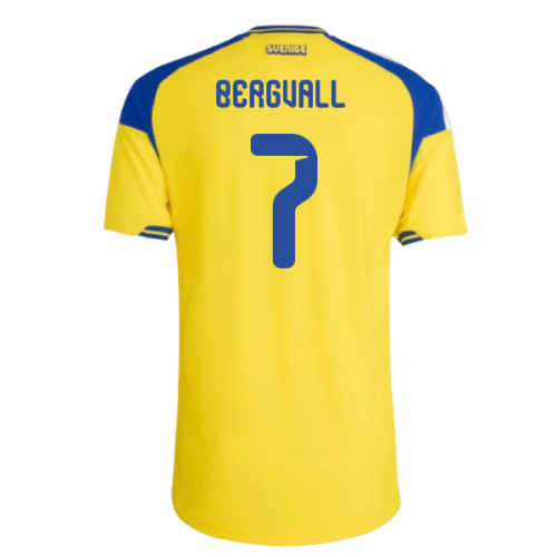 2026-2027 Sweden Authentic Home Shirt (Bergvall 7)