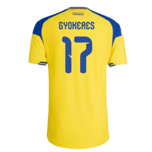2026-2027 Sweden Authentic Home Shirt (Gyokeres 17)