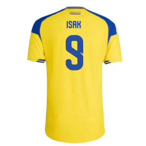 2026-2027 Sweden Authentic Home Shirt (Isak 9)